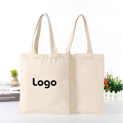 Natural Canvas Convention Tote Bag W/ Shoulder Strap